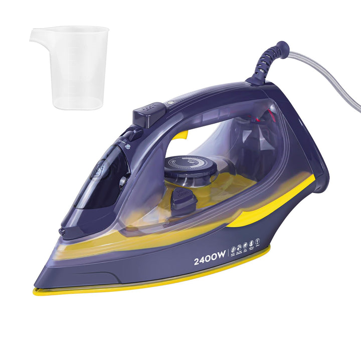 2400W Dampfbügeleisen, 350ML Wassertank, 2m Kabel, 110g Dampfstoss, 40g Dauerhaftdampf, variable Tem