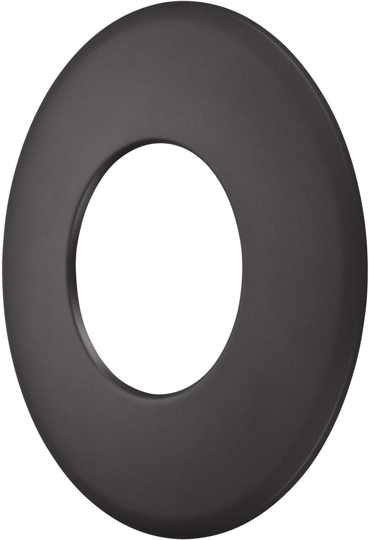 Rauchrohr Ø150mm Rosette 90mm Randbreite schwarz metallic Ofenrohr Kaminrohr Rosette 9cm Schwarz Met