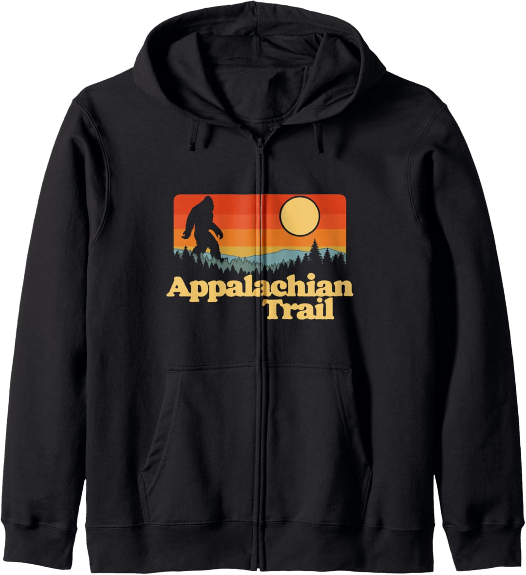 Appalachian Trail Bigfoot Outdoor Lover Vintage 80s Kapuzenjacke