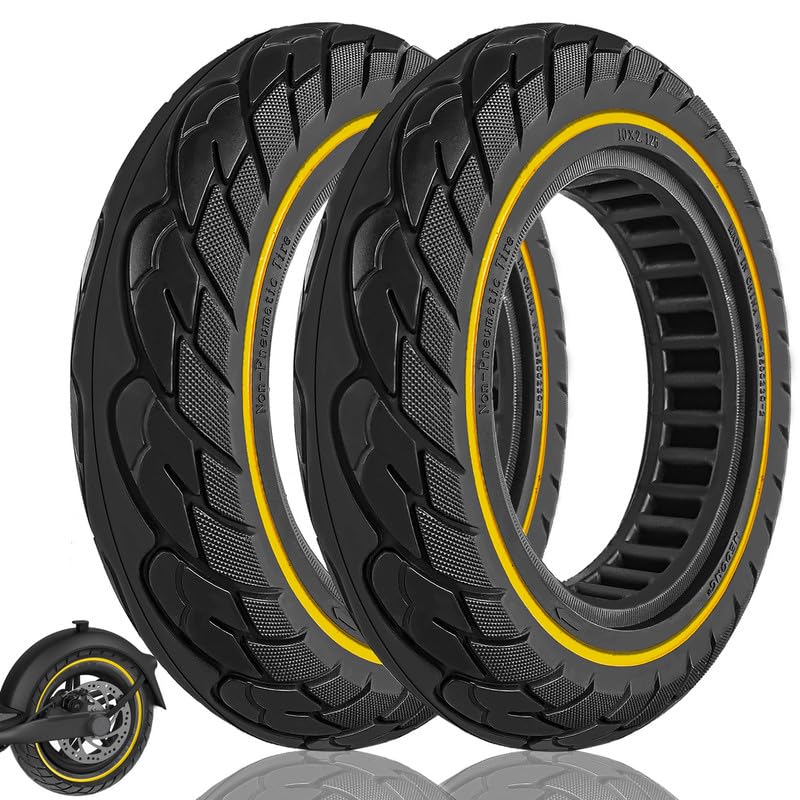 2 Stück Vollreifen 10 x 2,0 10 x 2,125 Zoll für Xiaomi 3 lite/Essential/Pro2, 5TH Wheel V30PRO Elekt