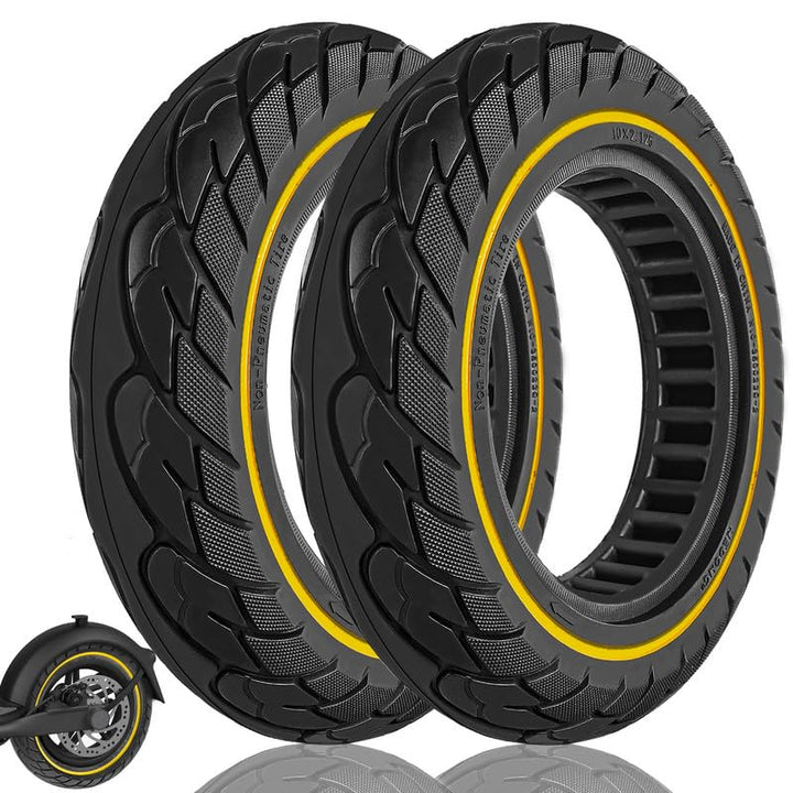 2 Stück Vollreifen 10 x 2,0 10 x 2,125 Zoll für Xiaomi 3 lite/Essential/Pro2, 5TH Wheel V30PRO Elekt