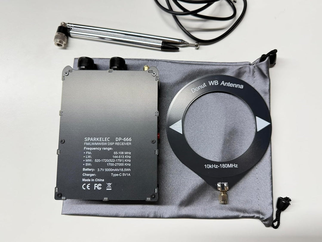 Raddy DP-666 Vollband DSP Radio mit TEF6686 Chip, AM/FM/LW/MW/SW RDS, 2,8" Touchscreen & Stylus, 500