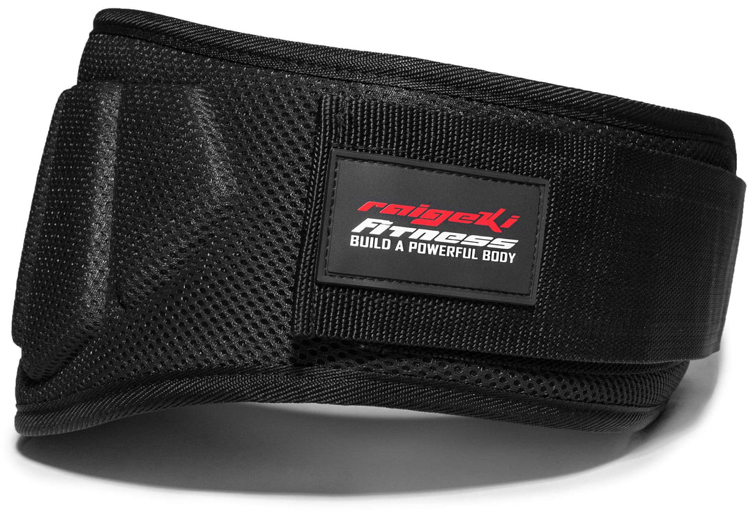 Raigeki Fitness Gewichthebergürtel (+ Trainingspläne) Fitnessgürtel für Bodybuilding, Krafttraining,