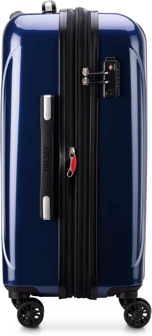 DELSEY PARIS - HELIUM AERO - Starrer Kabinenkoffer - 55x35x24 cm - S - Metallic-Blau S Blau Metallic