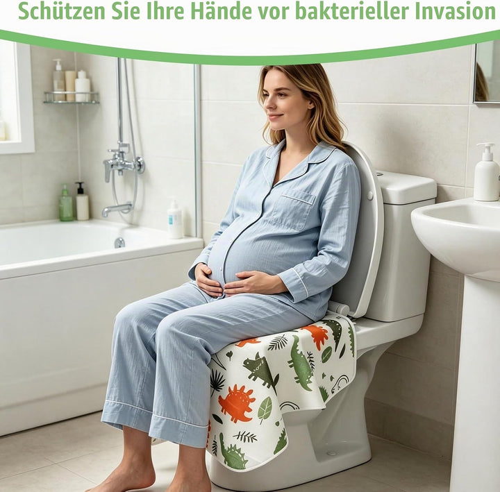 Toilettenauflage 40 Stück Einweg Toilettensitzbezug Vliesmaterial Einweg Toiletten Sitzbezug Rutschf