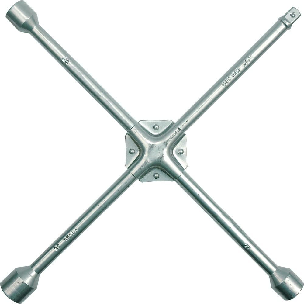 VOREL Radmutternschlüssel Radschlüssel für LKW Radkreuz Radkreuzschlüssel Kreuzschlüssel 3/4"