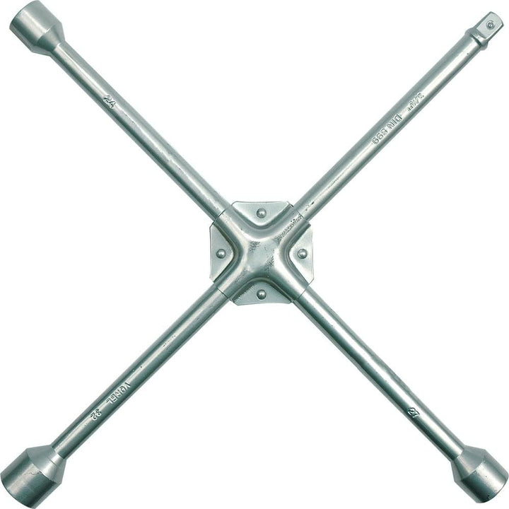 VOREL Radmutternschlüssel Radschlüssel für LKW Radkreuz Radkreuzschlüssel Kreuzschlüssel 3/4"
