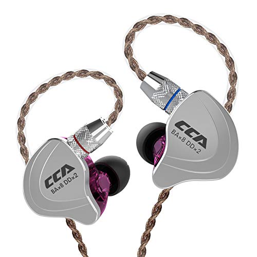 CCA C10 Hybrid-Treiber-In-Ear-Kopfhörer, HiFi-Stereo-Ohrhörer, leistungsstarker Bass, Sport-Headset