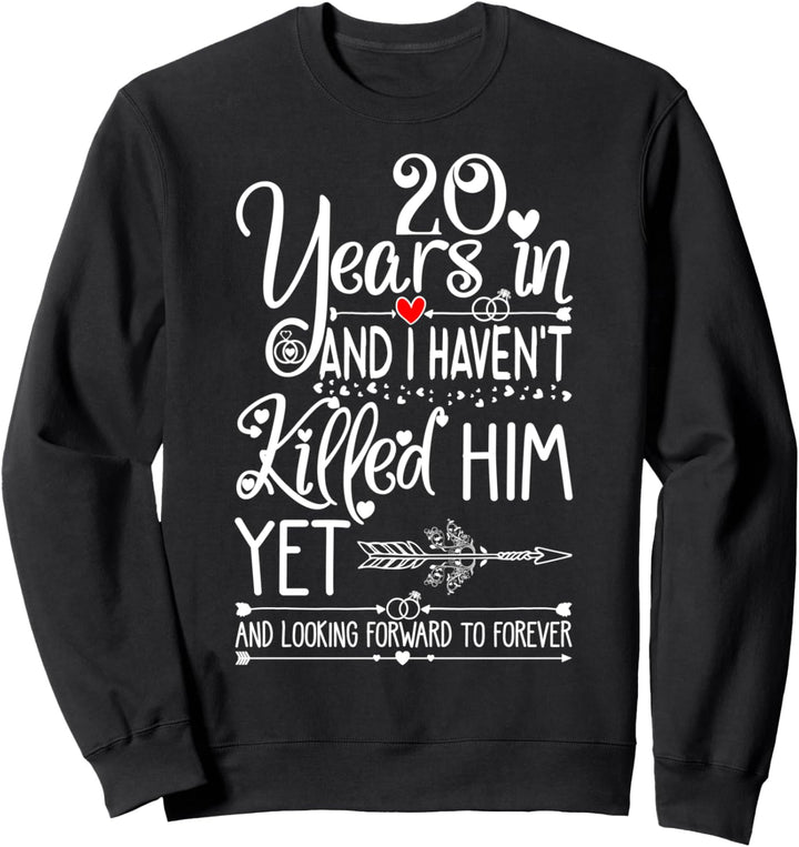 20th Wedding Anniversary for Her & Wife 20 Years of Marriage Sweatshirt