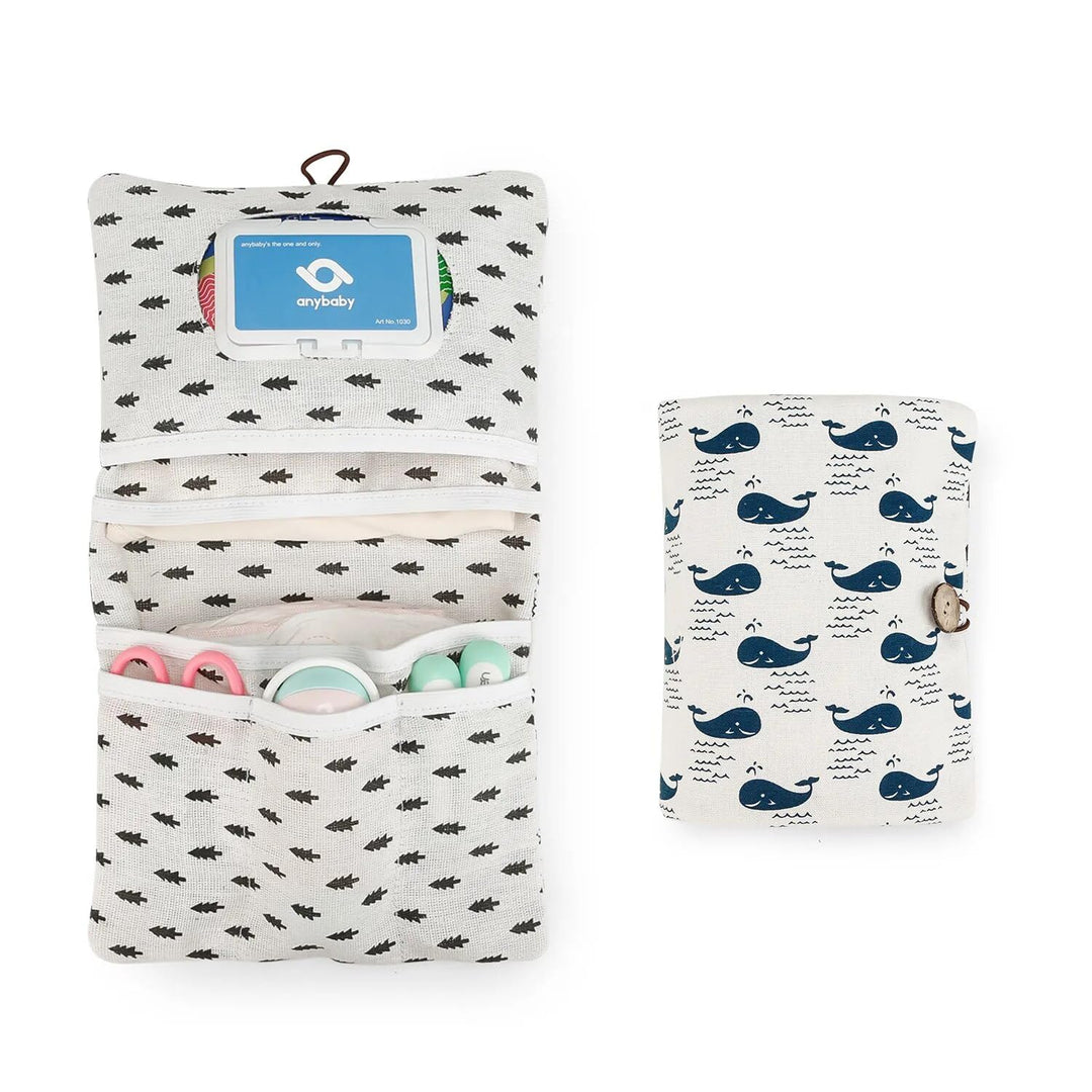 Windeltasche für unterwegs für Jungen und Mädchen - Organizer 2 in 1 - kleine Wickeltasche mit sehr