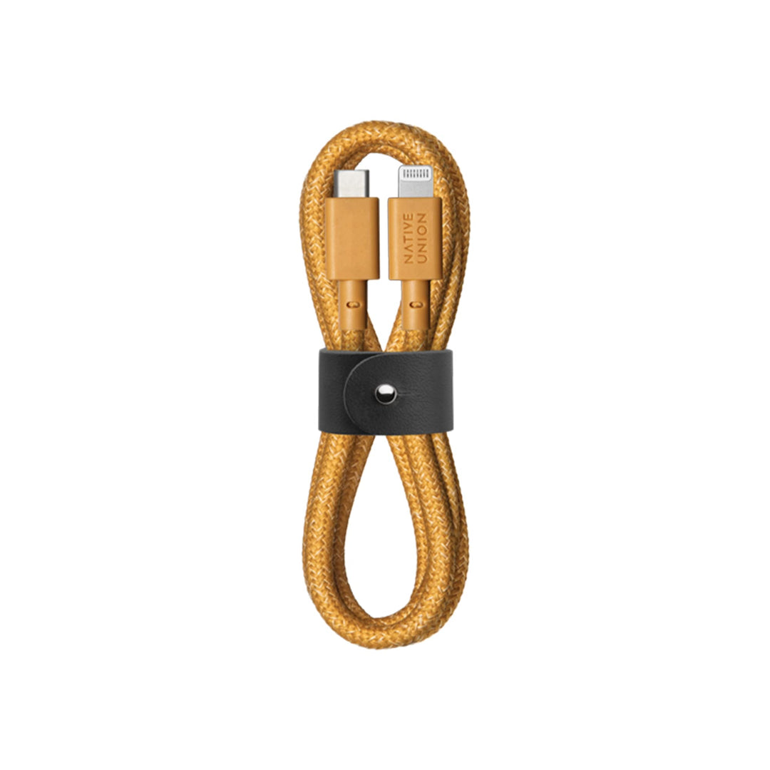 Native Union Belt Cable USB-C auf Lightning – ca. 1.2 m (4 ft.) Ultrastarkes, Verstärktes Kabel [MFi