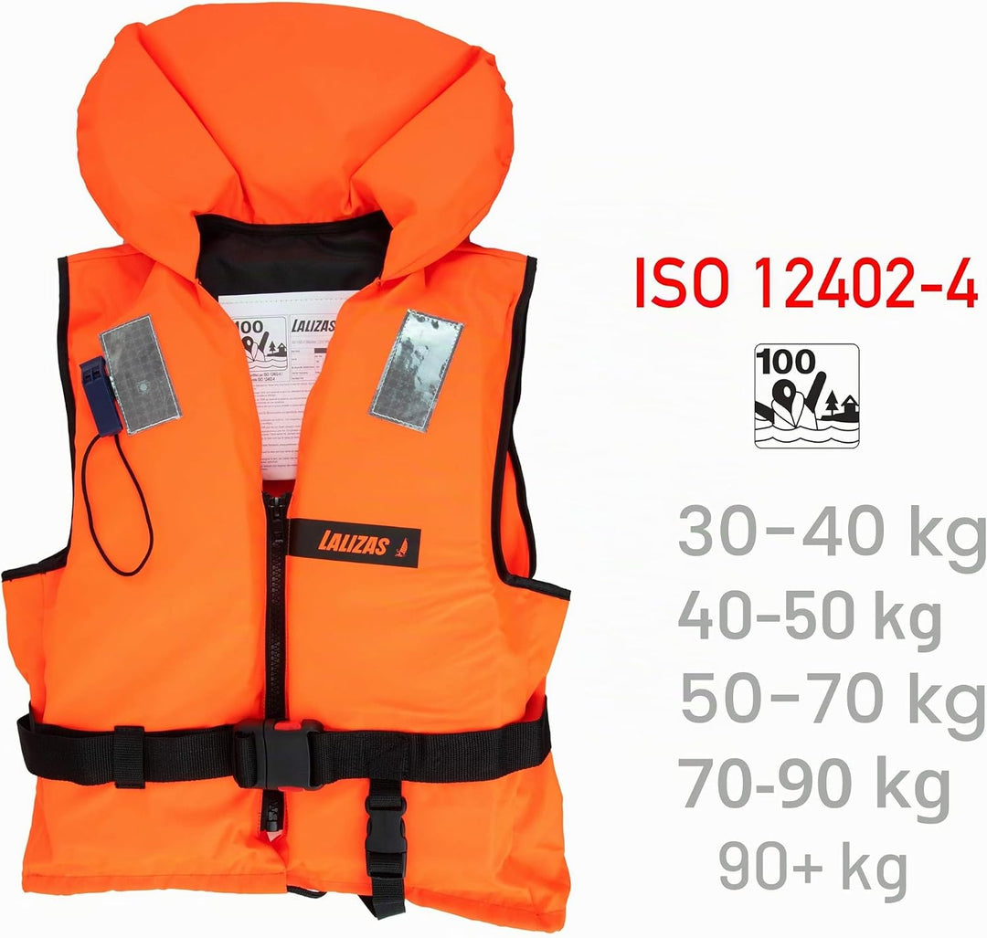 HonuNautic Feststoff Rettungsweste für Kinder und Erwachsene | Feststoffweste | 100 N, CE ISO 12402-