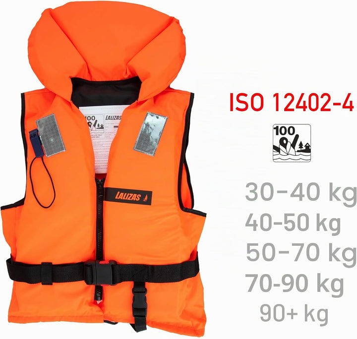 HonuNautic Feststoff Rettungsweste für Kinder und Erwachsene | Feststoffweste | 100 N, CE ISO 12402-