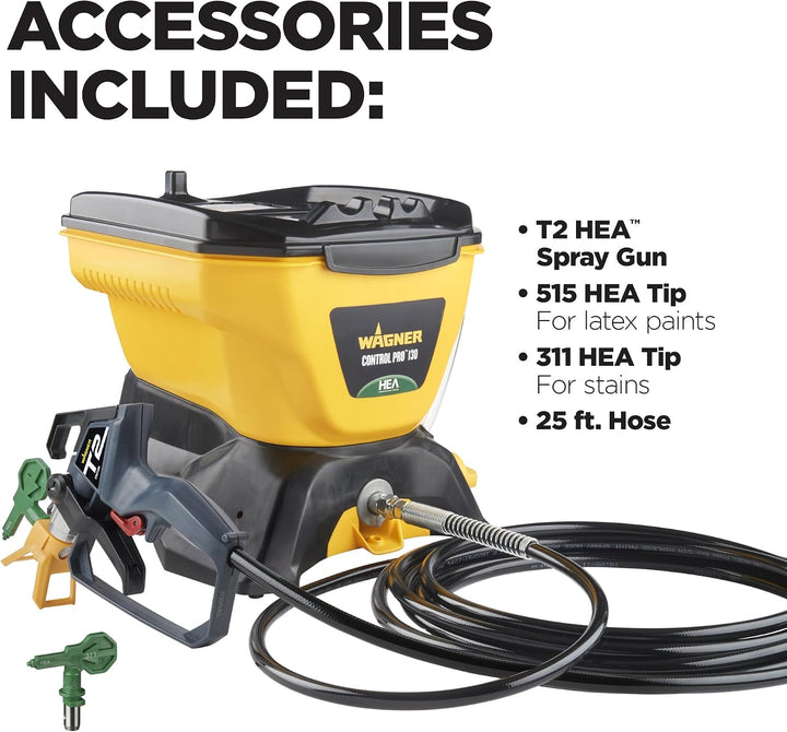 Wagner Spraytech 2467899 Control Pro 130 Power Tank Farbsprüher, hocheffizient, luftlos mit geringem