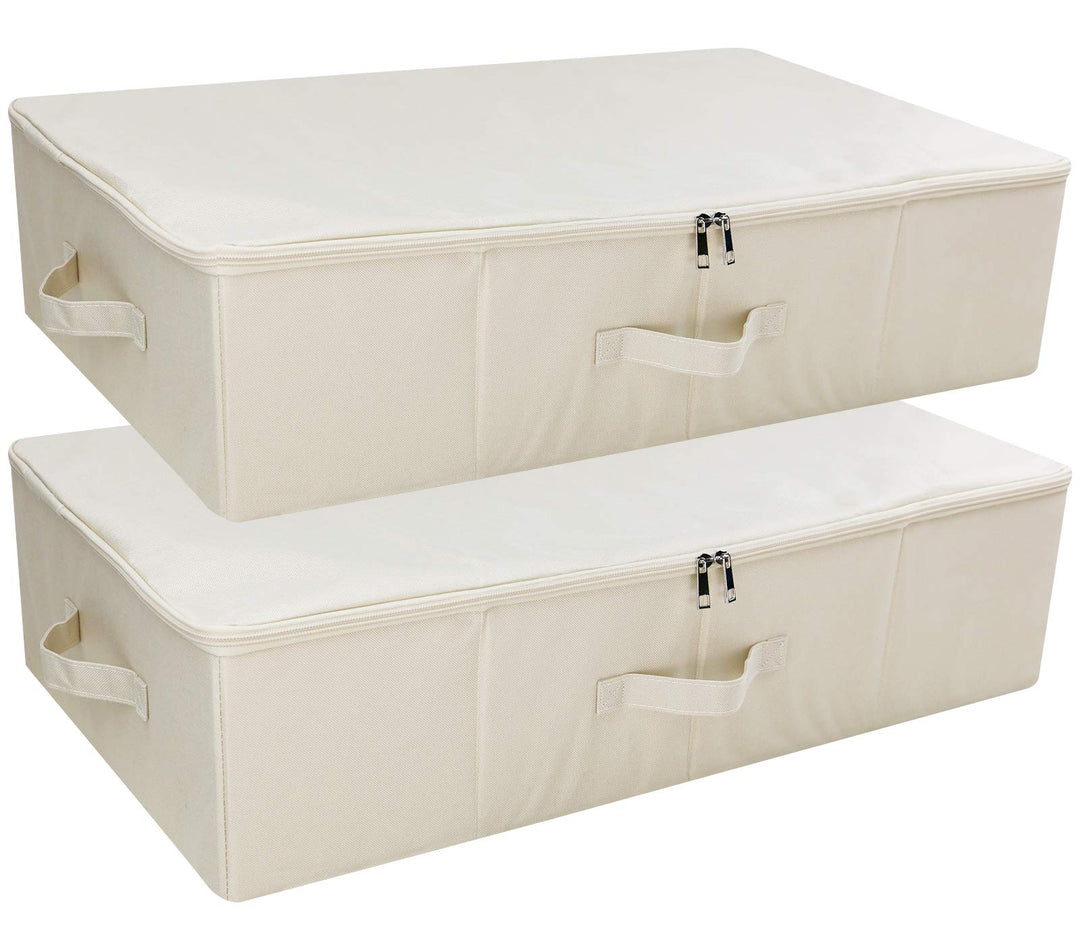 iwill CREATE PRO 2er-Pack, faltbare Aufbewahrungsboxen mit Deckel unter dem Bett, platzsparende Aufb