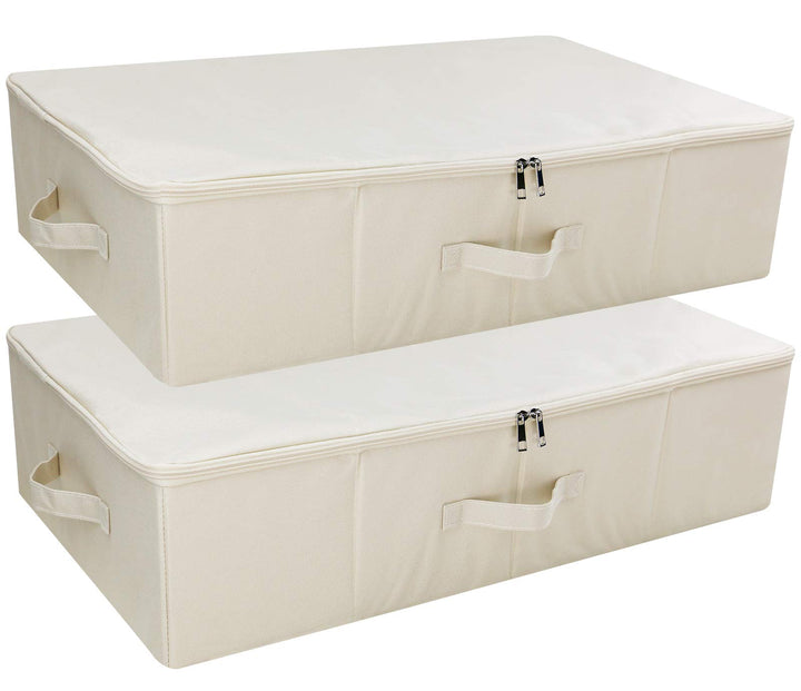 iwill CREATE PRO 2er-Pack, faltbare Aufbewahrungsboxen mit Deckel unter dem Bett, platzsparende Aufb