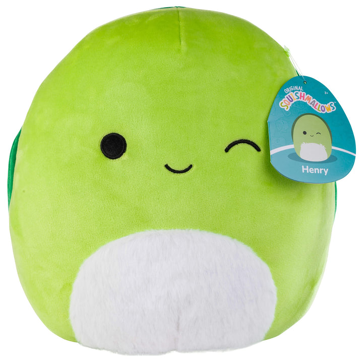 Squishmallows Original Henry The Turtle Offizieller Jazwares Plüsch, 25,4 cm, weiches und quetschbar