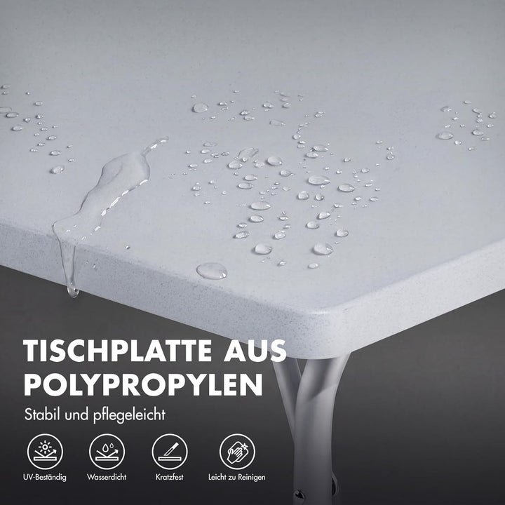 Westfield Outdoors Smart Star, Campingtisch Klappbar Höhenverstellbar Falttisch Wetterfeste Robuste