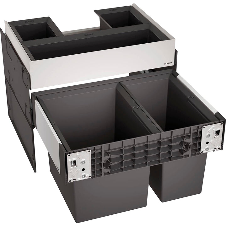 BLANCO 526208 SELECT II 60/2 Orga 60 cm Unterschrank - Mit Organisationsschublade 2 Eimer Version