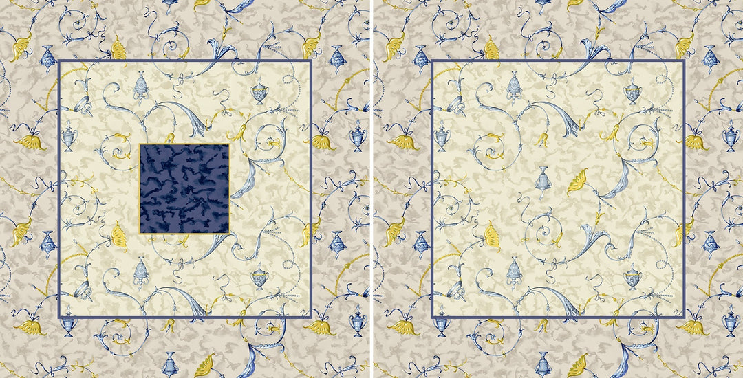 Bassetti OPLONTIS Kissenhülle zu Tischwäsche aus 100% Baumwolle, Panama-Gewebe in der Farbe Blau v.9