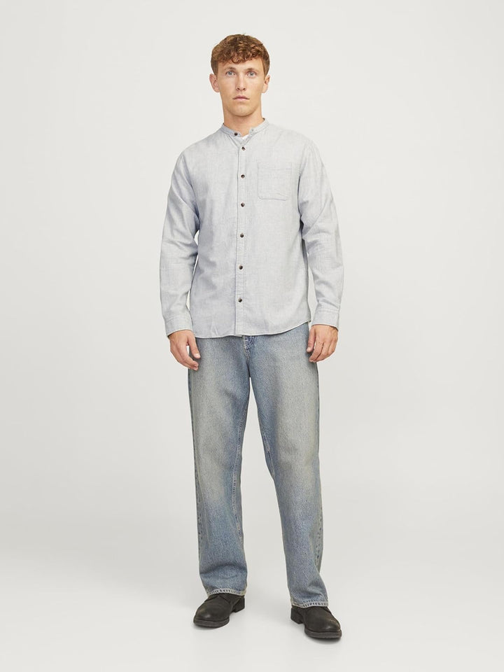 JACK & JONES Male Freizeithemd Comfort Fit Freizeithemd XS Light Grey Melange, XS Light Grey Melange