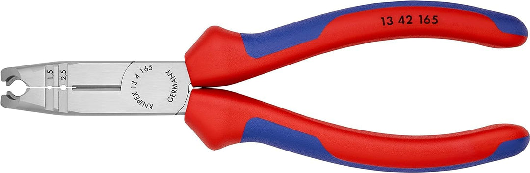 Knipex Abmantelungszange schwarz atramentiert, mit Mehrkomponenten-Hüllen 165 mm (SB-Karte/Blister)