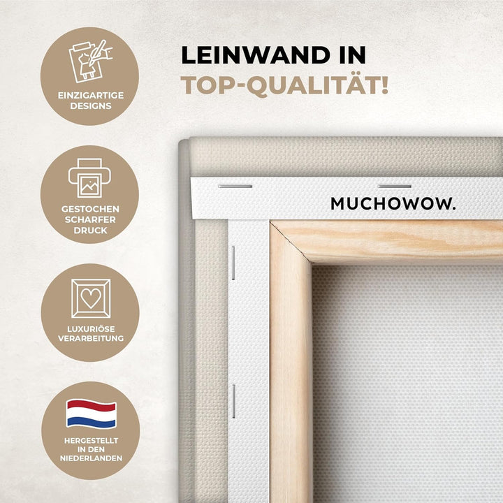 MuchoWow© Leinwandbild Gross 120x80 cm XXL Dekoration Wohnzimmer Bilder Pictures Wall Decoration Liv