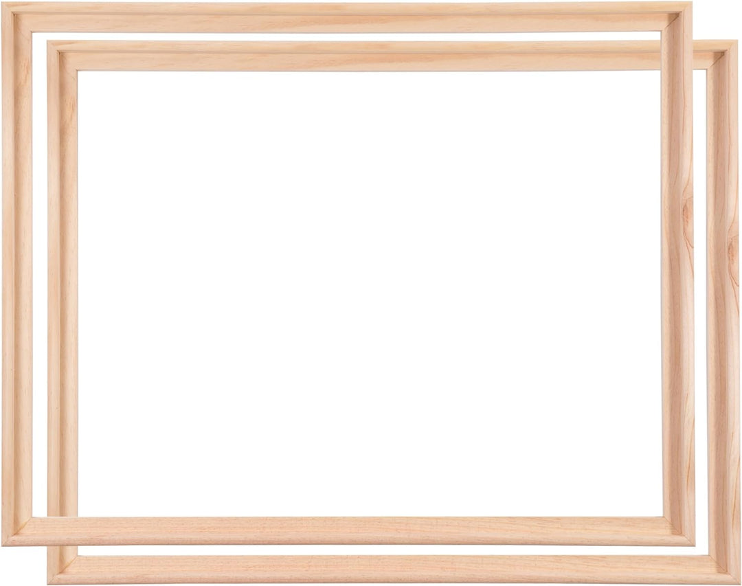 2 SCHATTENFUGENRAHMEN für KEILRAHMEN 60x80cm | Schattenfugen Bilderrahmen für Leinwände auf Keilrahm