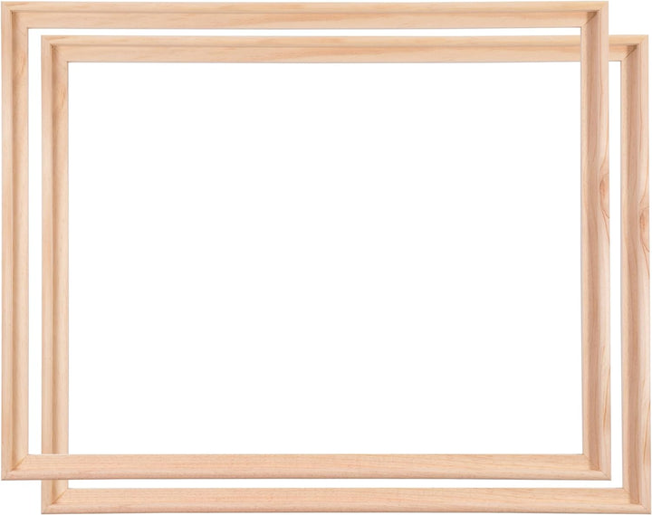 2 SCHATTENFUGENRAHMEN für KEILRAHMEN 60x80cm | Schattenfugen Bilderrahmen für Leinwände auf Keilrahm