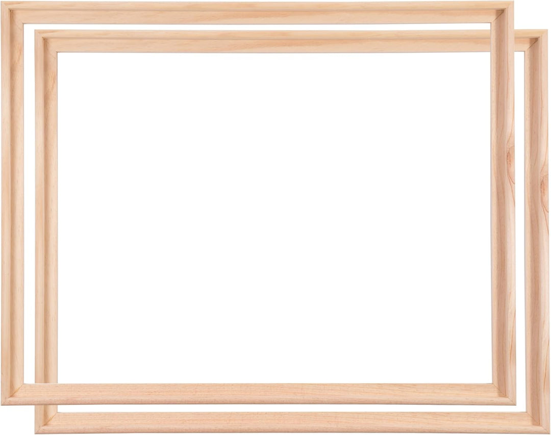 2 SCHATTENFUGENRAHMEN für KEILRAHMEN 40x60 cm | Schattenfugen Bilderrahmen für Leinwände auf Keilrah
