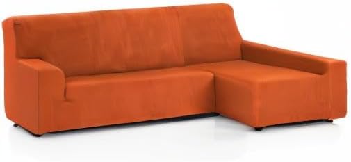 Martina Home - Elastischer Bezug für Sofa, Modell Túnez, Eckteil rechts, Stoff, Orange, 3-Sitzer lan