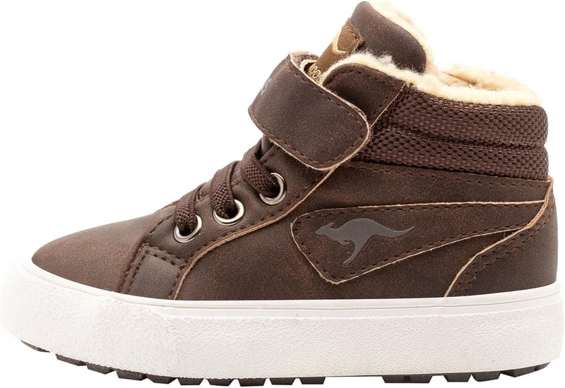 KangaROOS Unisex Kinder KAVU Iii Sneaker 24 EU Braun Dark Brown Sand 343, 24 EU Braun Dark Brown San