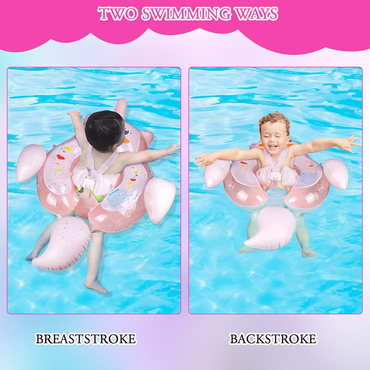 Schwimmring Baby, Aufblasbarer Baby-Schwimmkörper mit Sicherheitssitz, Lustiges Wasserspielzeug, Bad