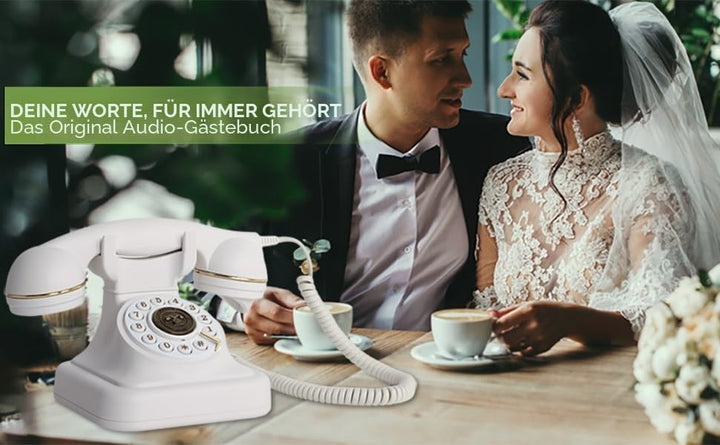 Audio-Gästebuch, Hochzeitstelefon, Gästebuch, Retro-Telefon, Audio-Gästebuch – eine persönliche und