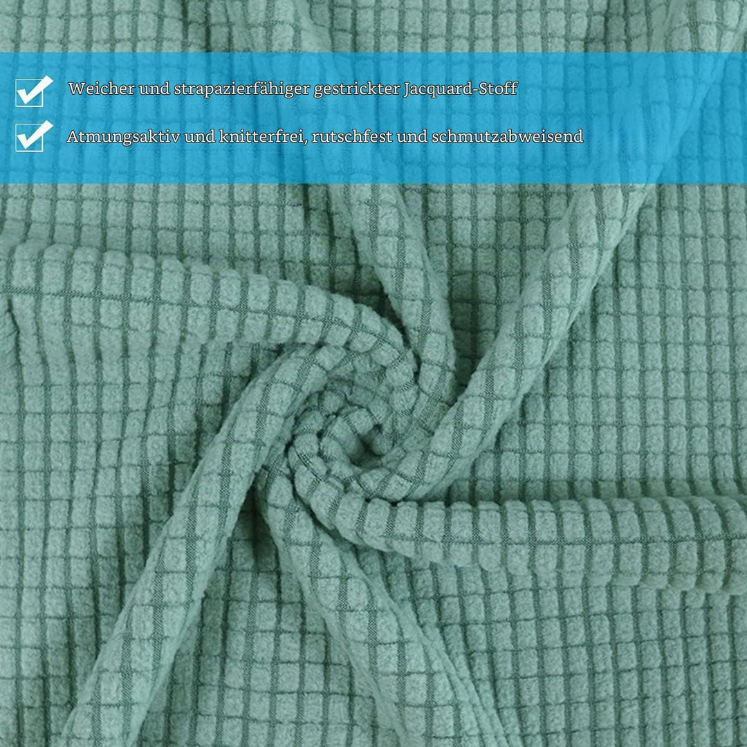 Leeyunbee Universal Stretch Stuhlhussen 4er Set, Abnehmbarer Waschbarer Jacquard Spandex Stuhlbezug,