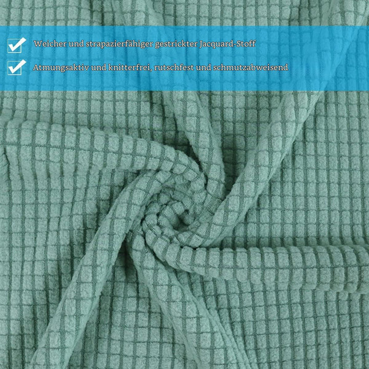 Leeyunbee Universal Stretch Stuhlhussen 4er Set, Abnehmbarer Waschbarer Jacquard Spandex Stuhlbezug,