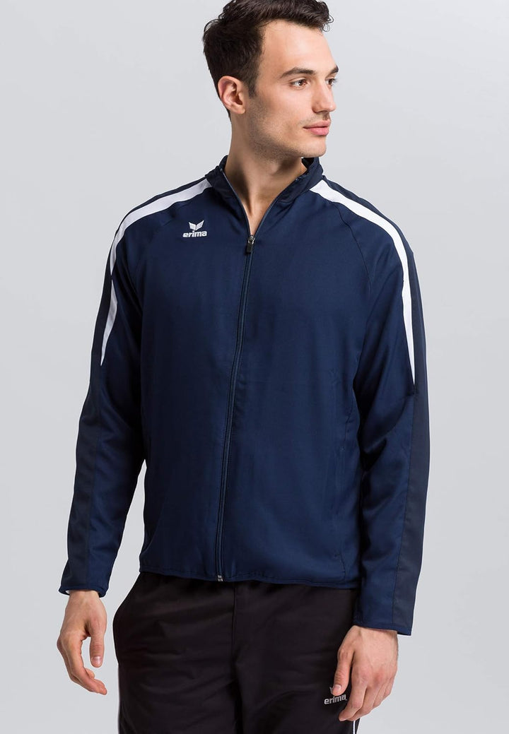 Erima Herren Liga Line 2.0 Präsentationsjacke S New Navy/Dark Navy/Weiss, S New Navy/Dark Navy/Wei&#