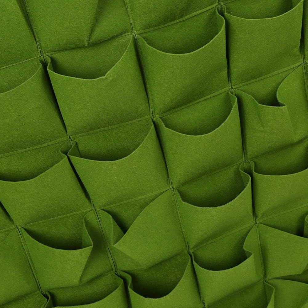 Zerodis Wachsen Taschen 36 Taschen im Freien vertikale Pflanze Taschen Greening Blume Pflanzen Tasch