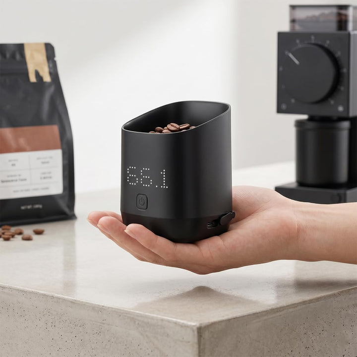 Kaffeewaage, Digital Coffee Scale för Espresso & Pour-Over, Precision Kaffevåg mit LED Display, Digi