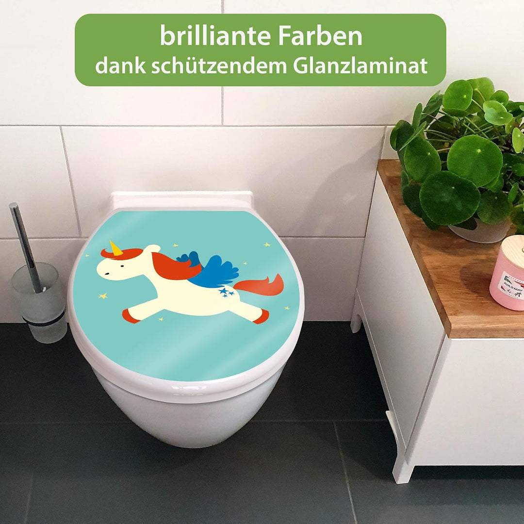 banjado Toilettendeckel mit Absenkautomatik 44,5x37cm - Soft Close Toilettensitz - WC Sitz mit Absen