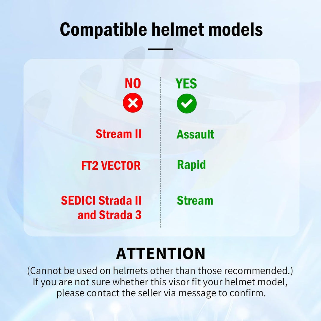Helmvisier für Assault/Rapid/Stream,Motorradhelm Visier für LS2 FF800/FF353/FF328,Motorrad Windschut