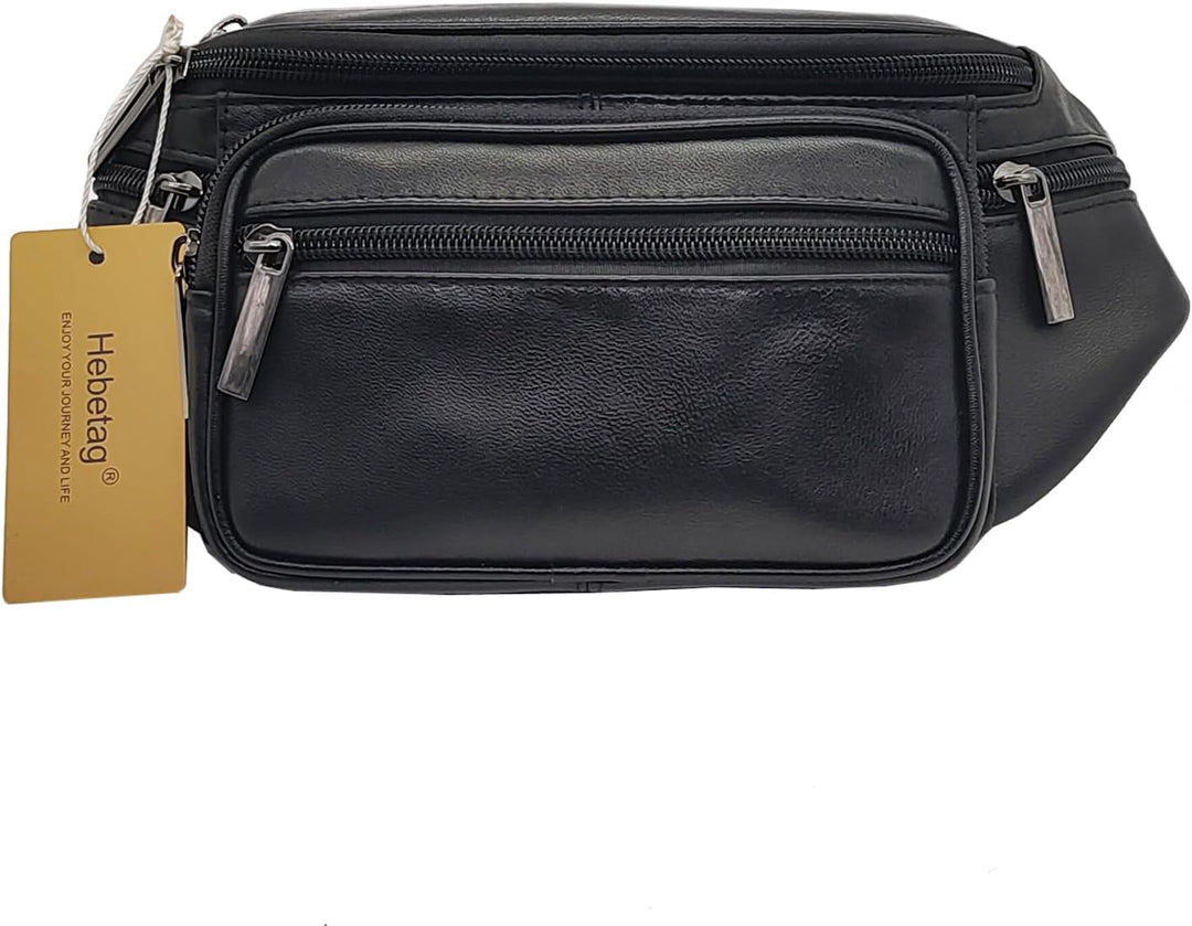 Hebetag Herren Bl1144 Gepäck-Kuriertasche 21 (L) x 3 cm (D) x 13 cm (H) #01schwarz, 21 (L) x 3 cm (D