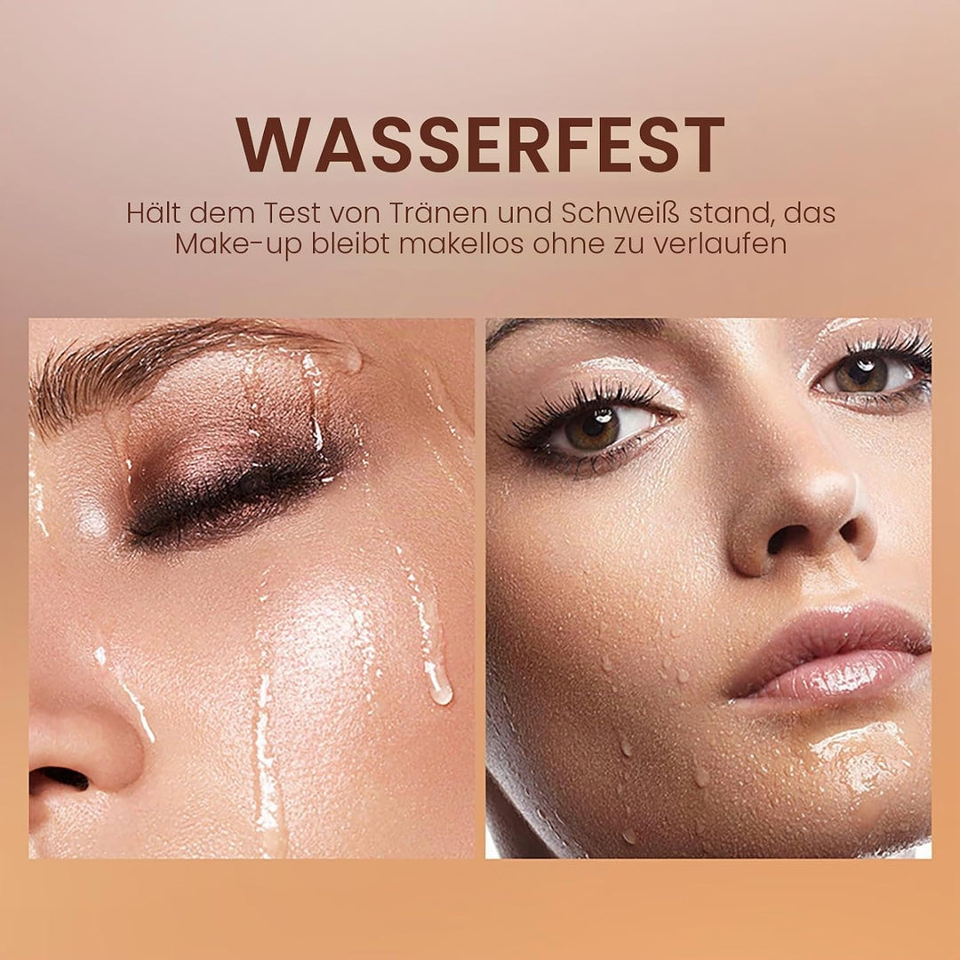 Joyeee Concealer-Konturierungspalette, 16 Farben mittlere bis dunkle Farbkorrektur-Kosmetik-Puderpal