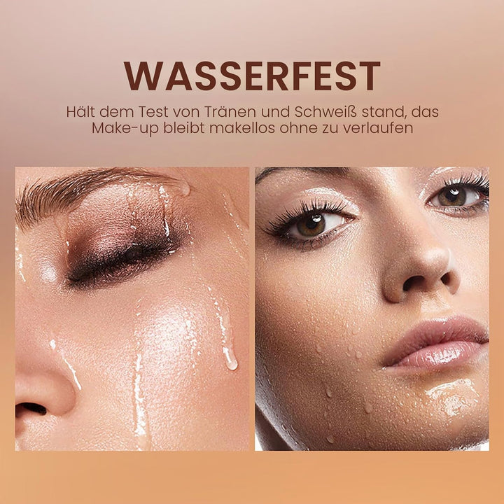 Joyeee Concealer-Konturierungspalette, 16 Farben mittlere bis dunkle Farbkorrektur-Kosmetik-Puderpal