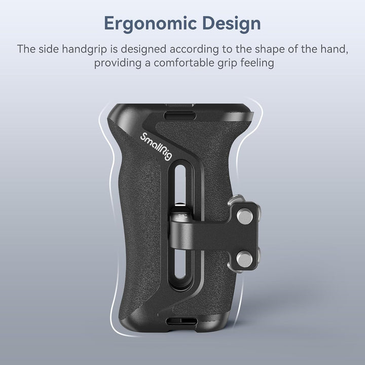 SMALLRIG 1/4" Seitengriff für Kamerakäfige, Aluminium Side Handle mit integriertem 1/4"-20 Gewindelo
