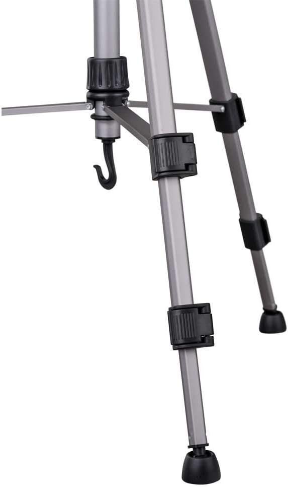 Dorr 380064 Friend IV Stativ mit 3-Wege-Schwenkkopf, Aluminium, Schwarz