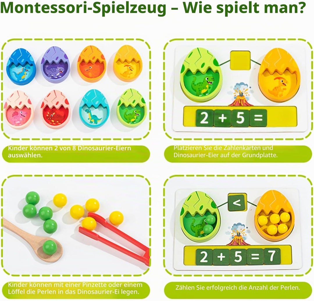 Montessori Spielzeug ab 3 Jahre | Ostern Geschenke Kinder | Kreatives Geschenk für Baby Mädchen Jung