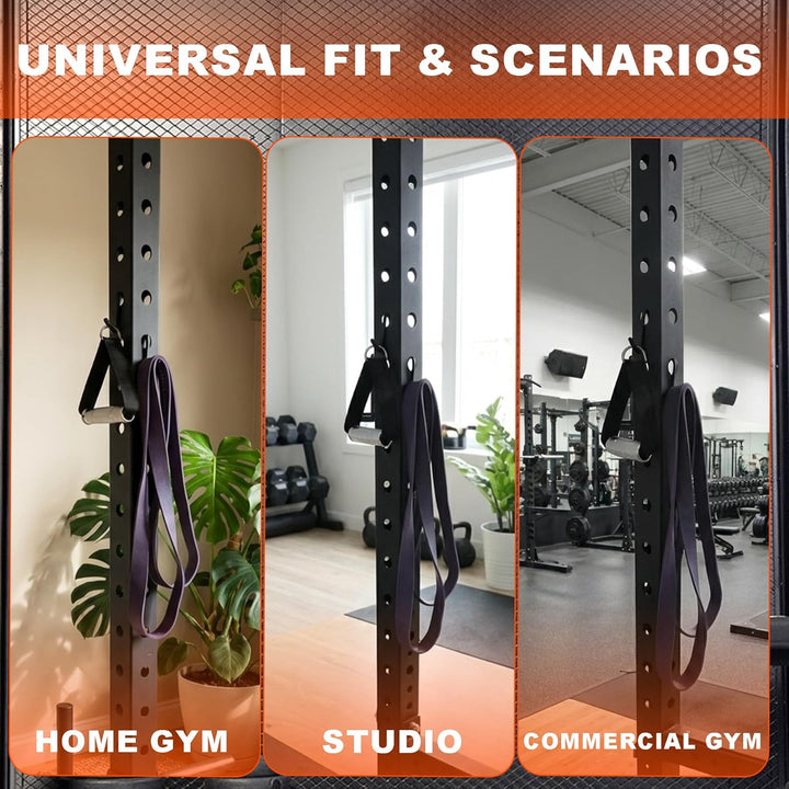 J Bryant Squat Rack Haken für 5/8" & 1" Löcher, Pulverbeschichtete Stahl-Halterung mit Distanzstück,