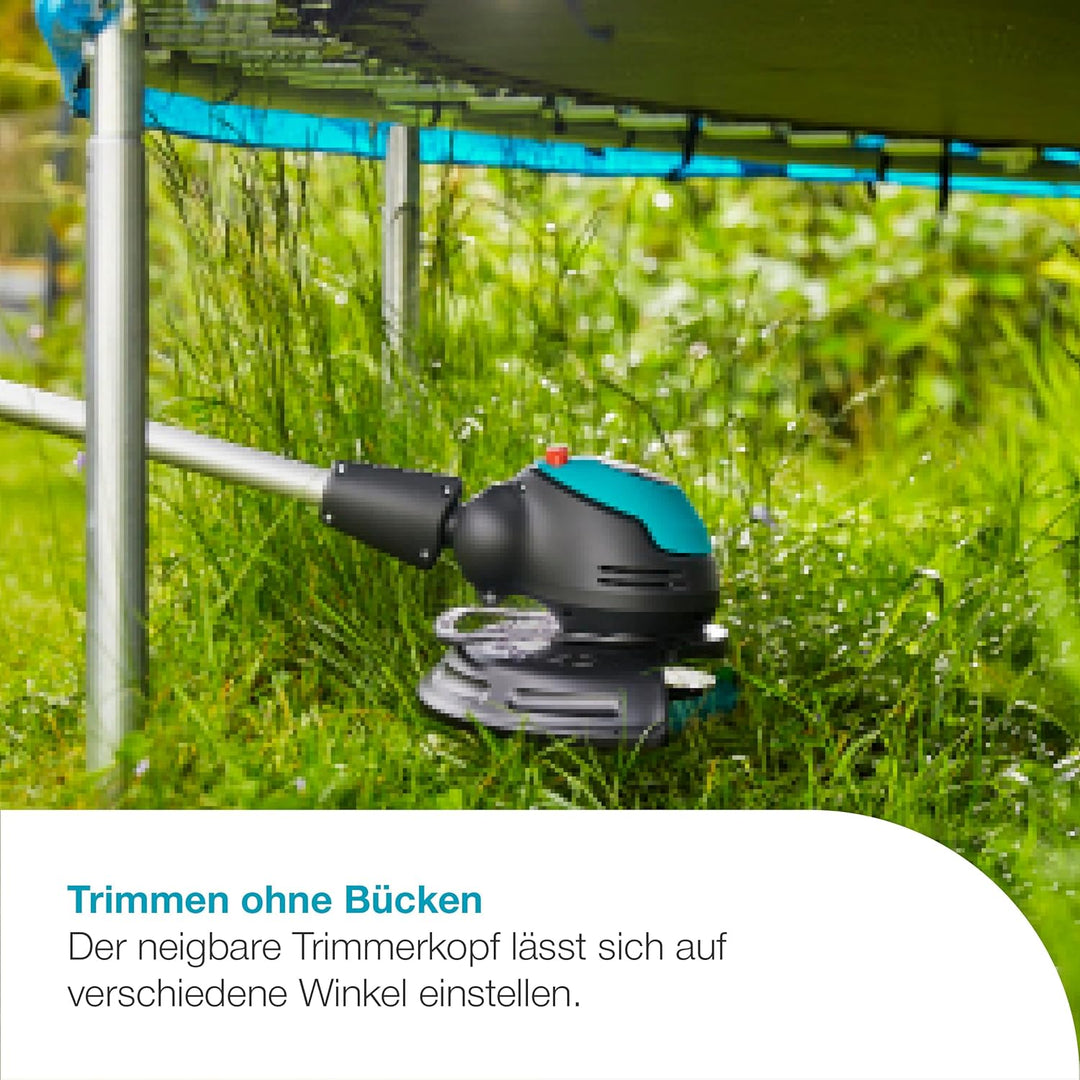 Gardena Akku-Trimmer EasyCut 23/18V P4A Ready-To-Use Set: Rasentrimmer mit 230 mm Schnittkreis, vers