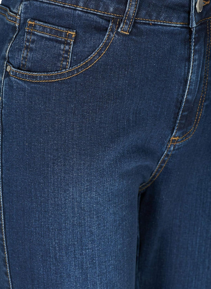 Zizzi Frauen Plus Grösse Ellen Jeans Bootcut hohe Taille Grössen - Plus Size Damenkleidung 42W / 32L